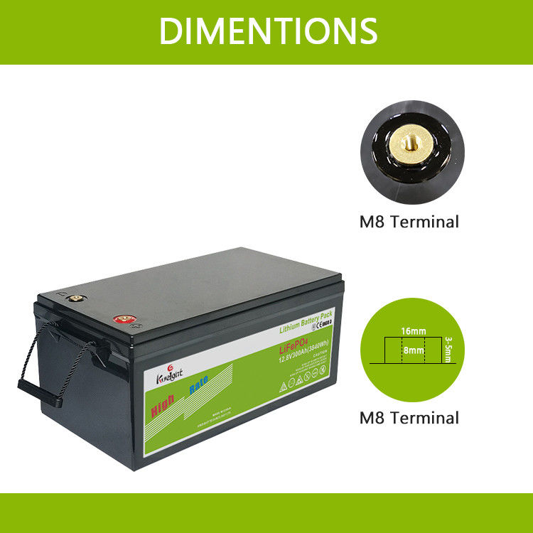 12.8v 300ah Baterai Lithium Ion Lifepo4 Battery Travel Caravan Untuk Sistem Pv