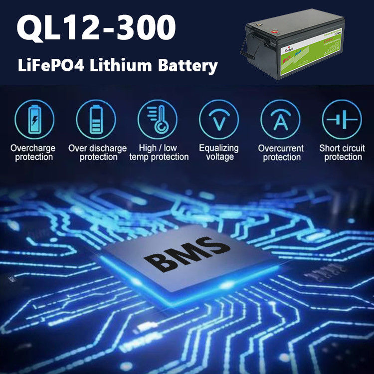 12.8v 300ah Baterai Lithium Ion Lifepo4 Battery Travel Caravan Untuk Sistem Pv