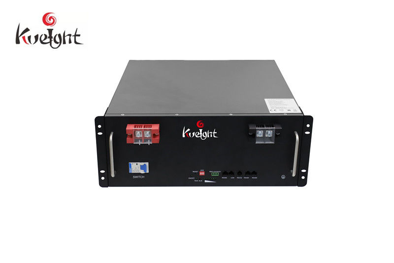 Mendukung Pembangkit Listrik Telekomunikasi Keamanan Tinggi 51.2V 100Ah LiFeO4 Battery Rack-mount Module
