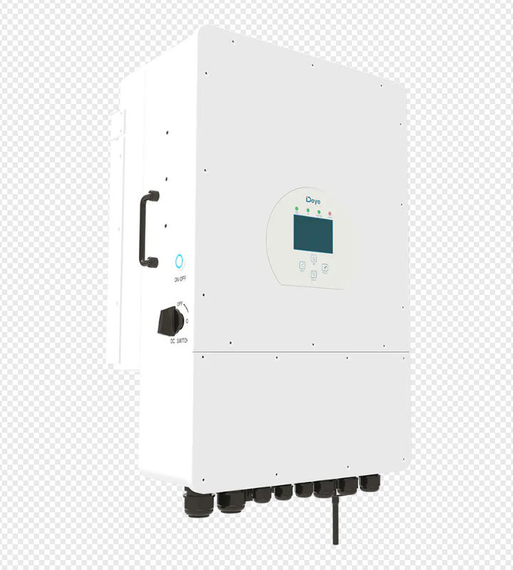 Baterai Tegangan Rendah 8KW Tiga Fasa Hybrid Inverter Off Grid Hybrid 2 MPPT