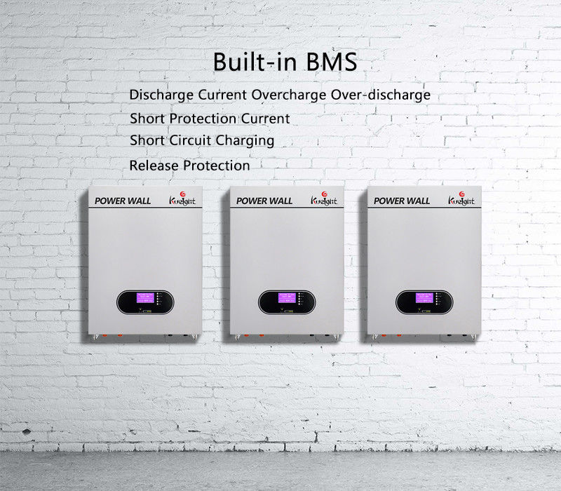48V Home Wall Mounted Baterai Lithium Cei 0-21 100Ah Off Grid Solar Storage Battery
