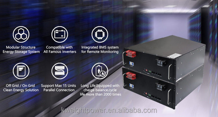 51.2v 100ah Baterai Penyimpanan Energi Rumah Bms Baterai Lithium Lifep04 Asli
